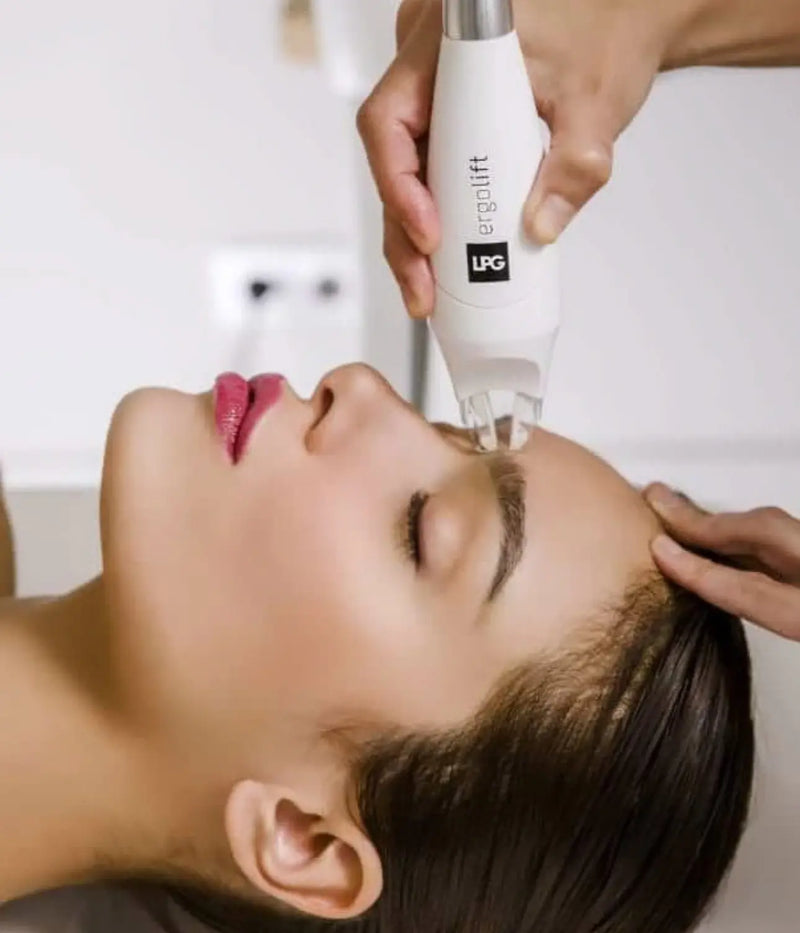 Combined MAX+ LED and Endermolift treatments for skin lifting, collagen stimulation, and visible glow enhancement