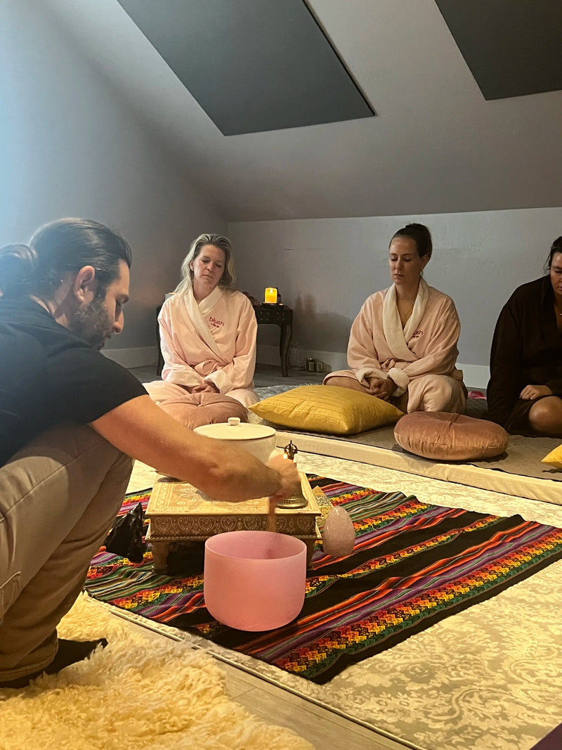 Sacred gathering space for meditation, sound healing, workshops, and wellness ceremonies